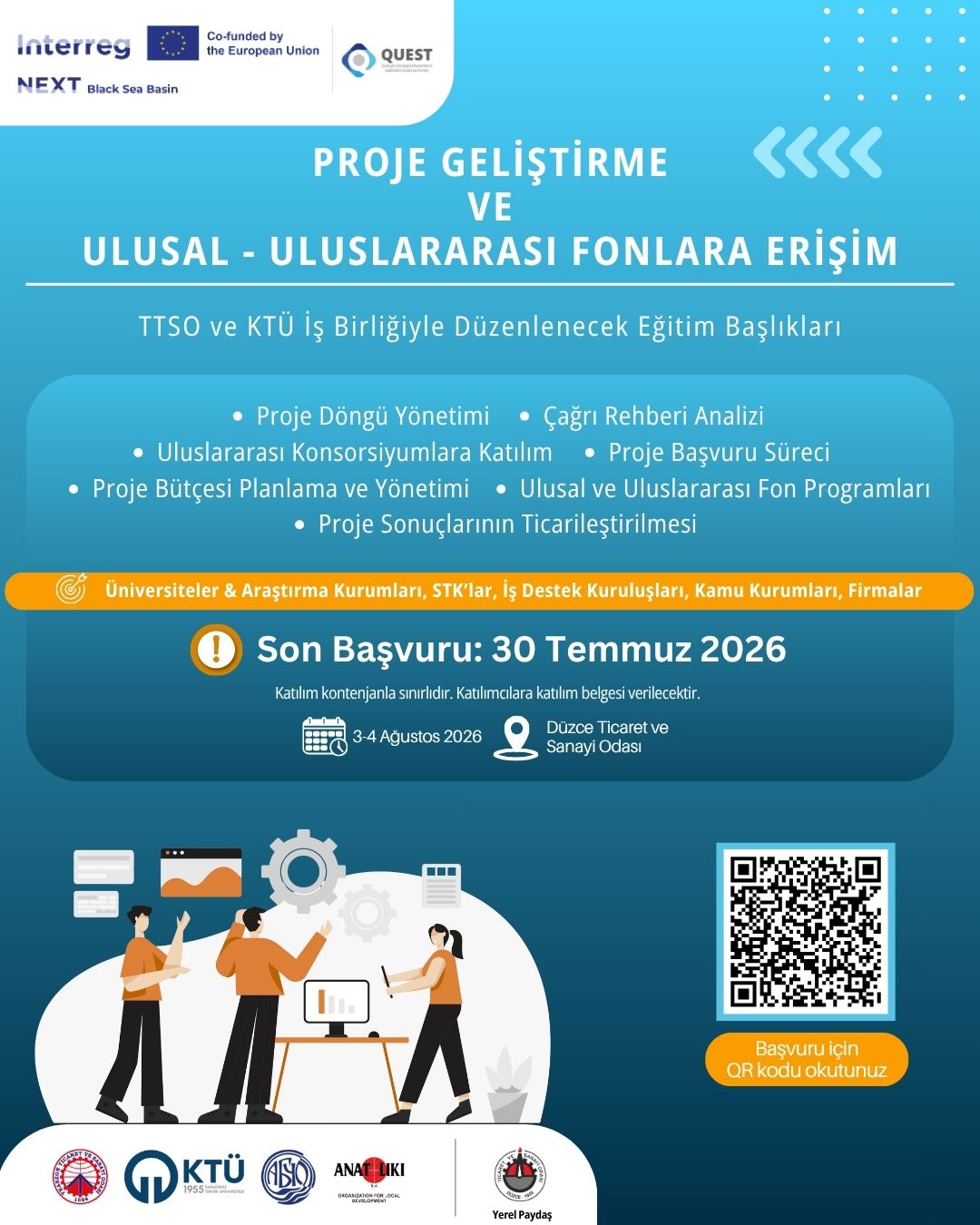 Proje Geliştirme ve Ulusal/Uluslararası Fonlara Erişim Bölgesel Eğitim Programı