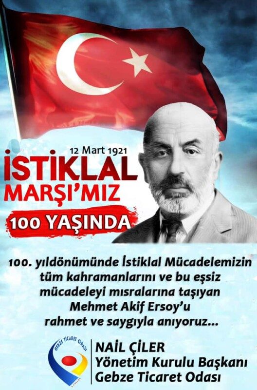 İstiklal Marşı'mızın Kabulünün 100. Yılı Kutlu Olsun