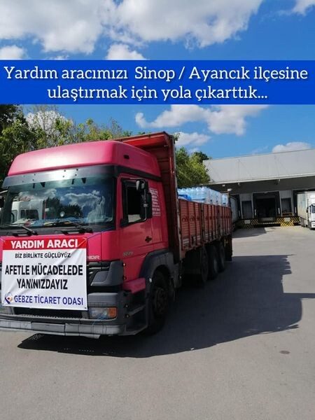 Yardım aracımızı Sinop / Ayancık ilçesine ulaştırmak için yola çıkarttık