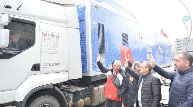 Mobil Aş Evimiz ve Yardım Tırımızı Deprem Bölgesine doğru yola çıkardık