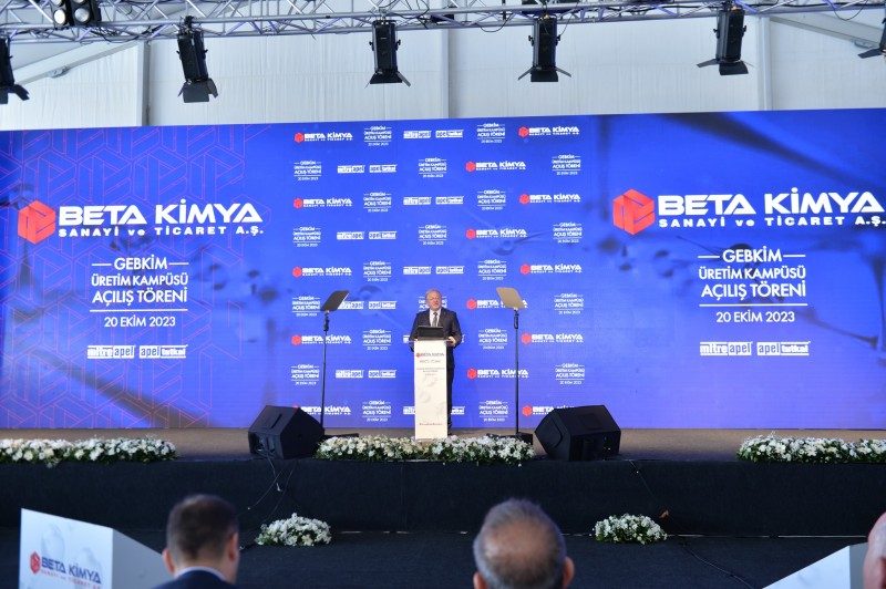 Beta Kimya Sanayi ve Ticaret A.Ş yeni üretim kampüsü açılış törenine katıldık