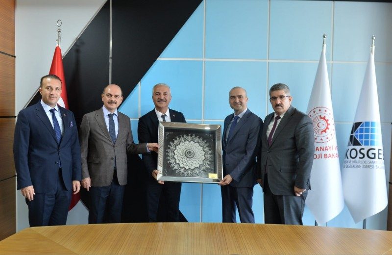 KOSGEB Başkanı Sn. Ahmet Serdar İbrahimcioğlu'na hayırlı olsun ziyaretinde bulunduk