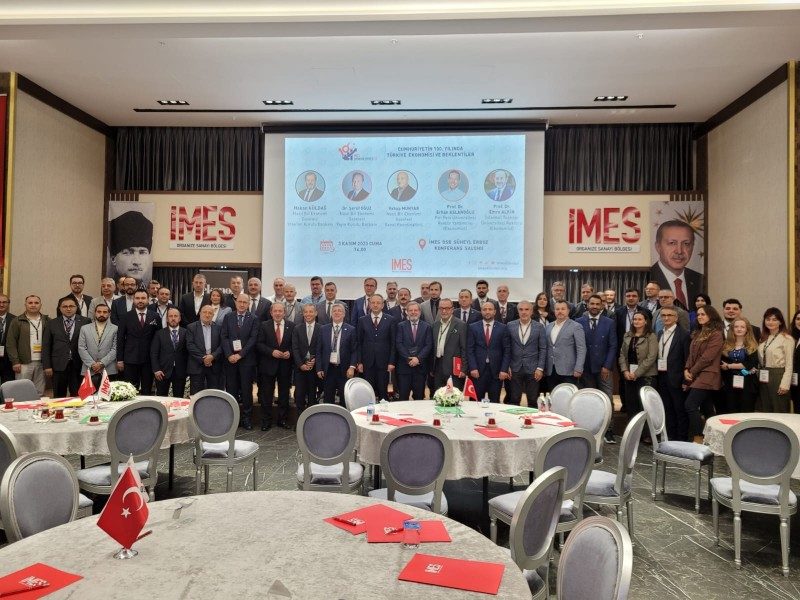 İMES OSB'nin düzenlediği Cumhuriyetin 100. yılında Türkiye Ekonomisi ve Beklentiler konulu panele katıldık