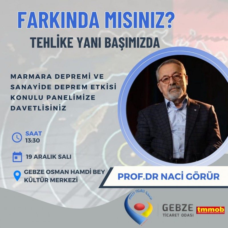 MARMARA DEPREMİ VE SANAYİDE DEPREM ETKİSİ KONULU PANEL HAKKINDA