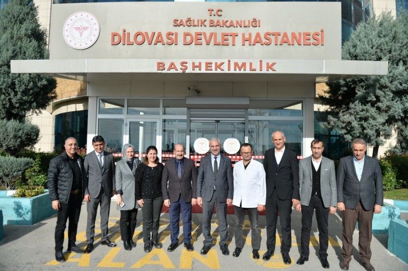 Dilovası Devlet Hastanesi Başhekimi Op. Dr. Ömer Naci YILMAZ’a iadeyi ziyarette bulunduk