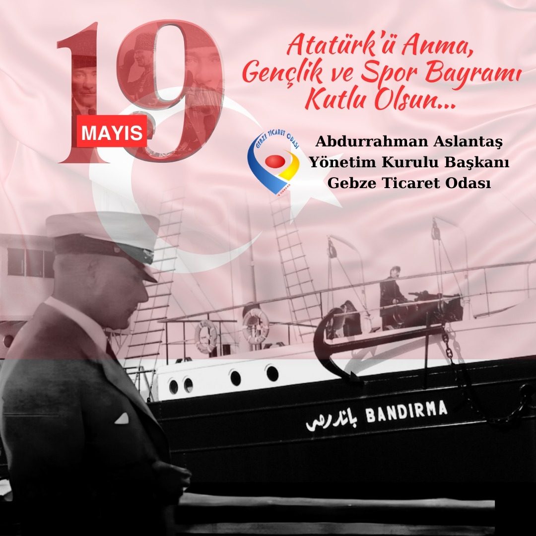 19 Mayıs Atatürk'ü Anma Gençlik ve Spor Bayramı'nı kutlarız.