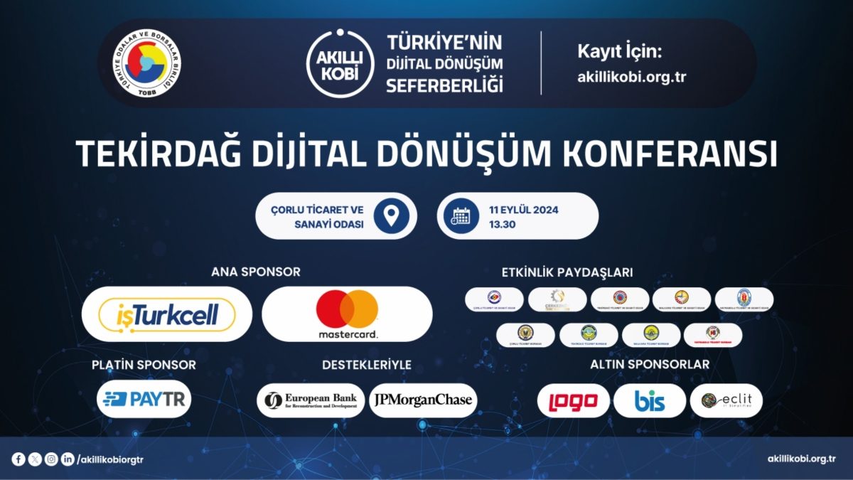 Akıllı KOBİ Tekirdağ Dijital Dönüşüm Konferansı
