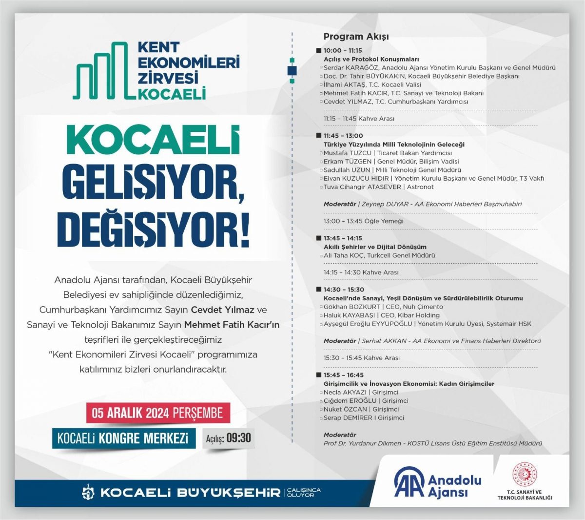 Kocaeli Kent Ekonomileri Zirvesi