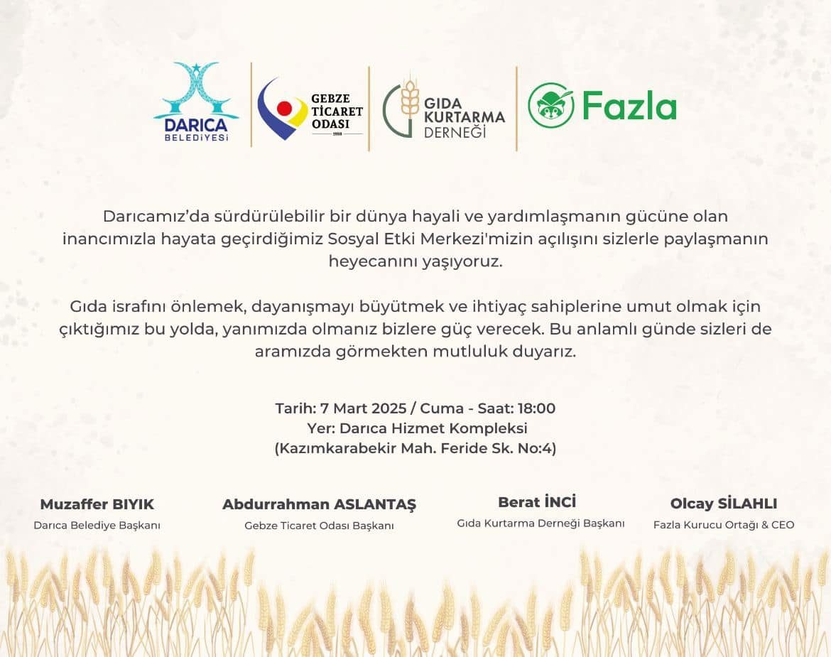Darıca Hizmet Kompleksimiz içerisinde Bulunan Sosyal Marketimiz açılışı hakkında