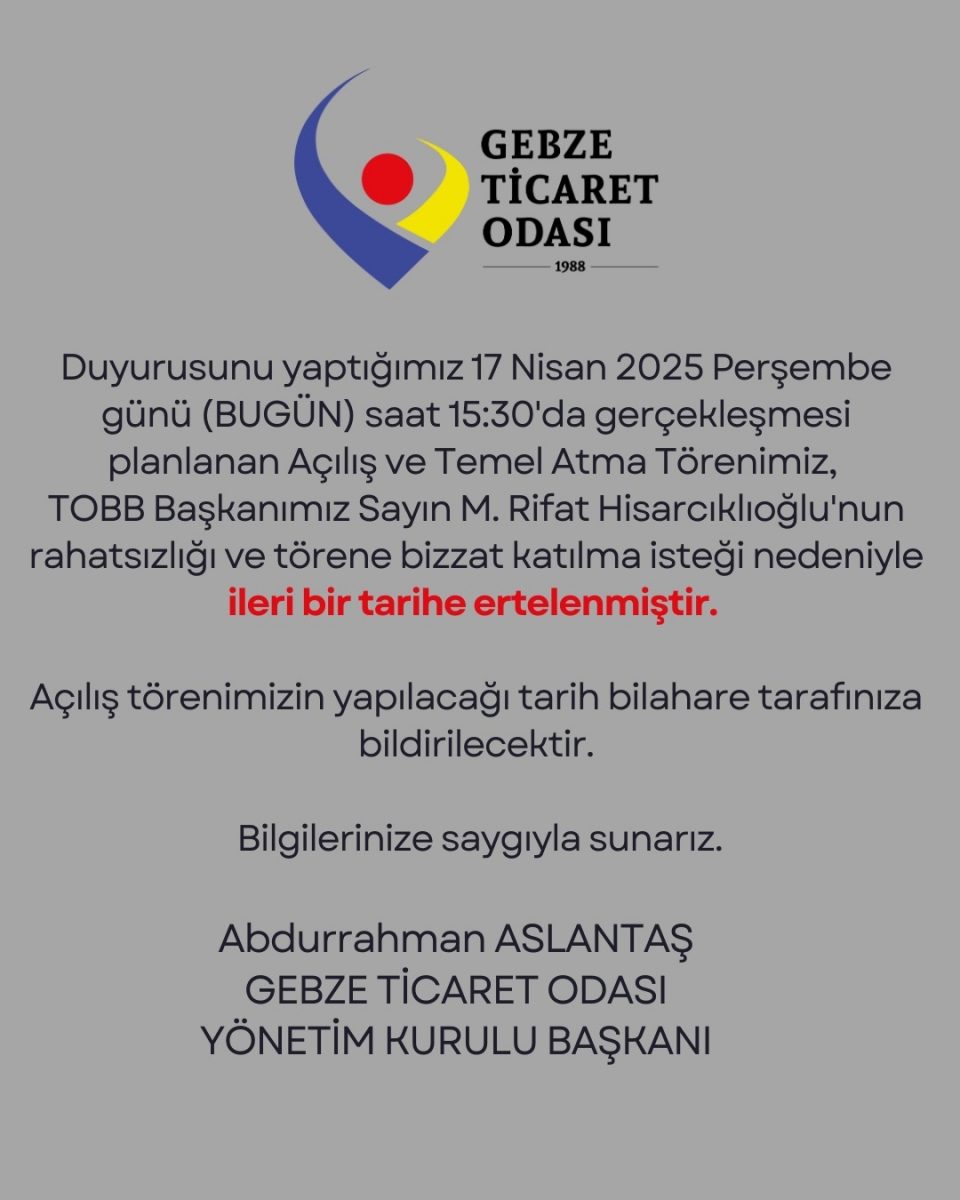 ÖNEMLİ DUYURU!!!
