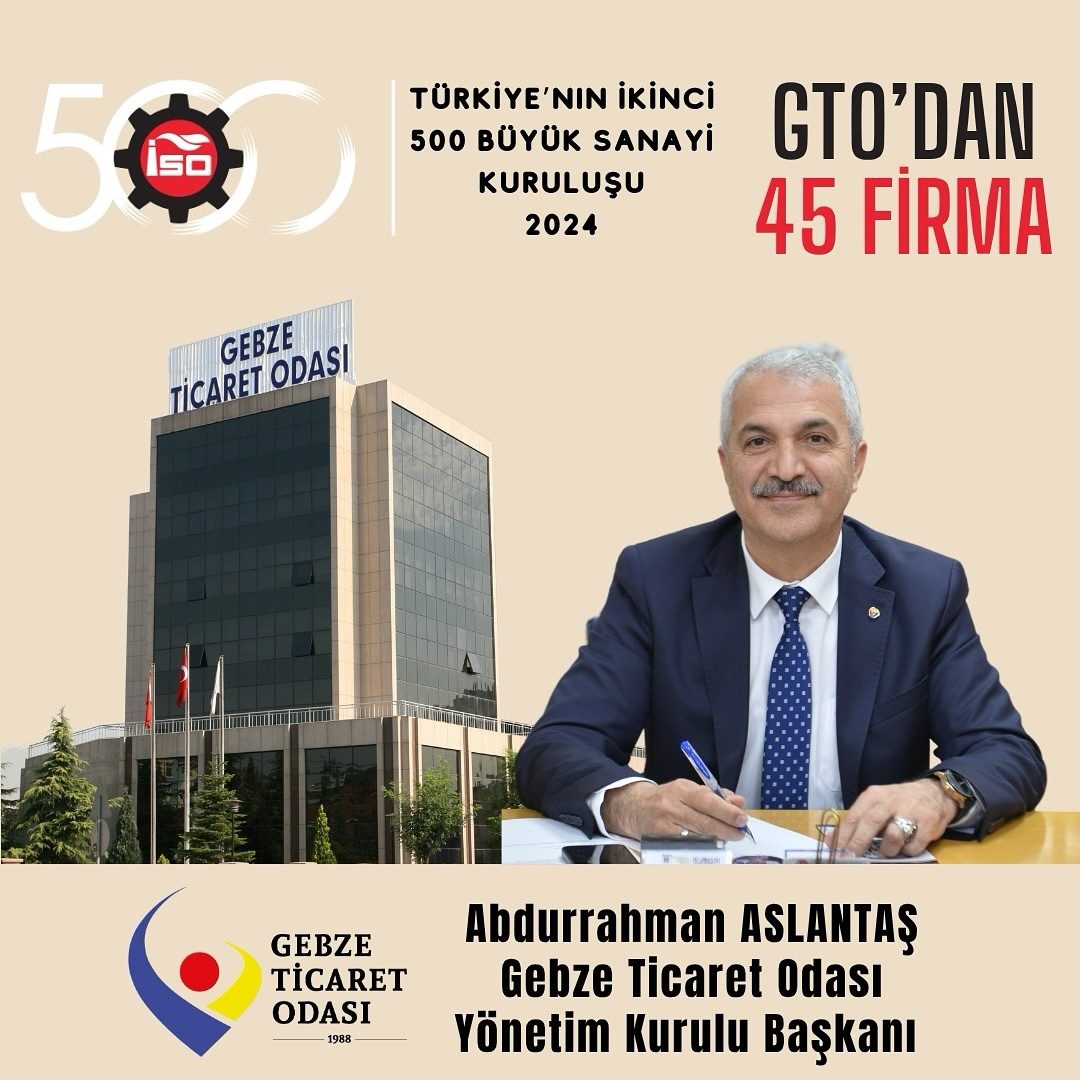 ISO İkinci 500 Listesinde GTO'dan 45 Firma