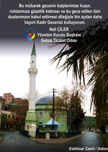 <div>Yönetim Kurulu Başkanımız Nail ÇİLER' in Kadir Gecesi Mesajı</div>