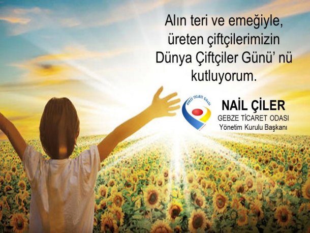 <div>Yönetim Kurulu Başkanımız NAİL ÇİLER, Çiftçiler Günü' nü Kutladı.</div>