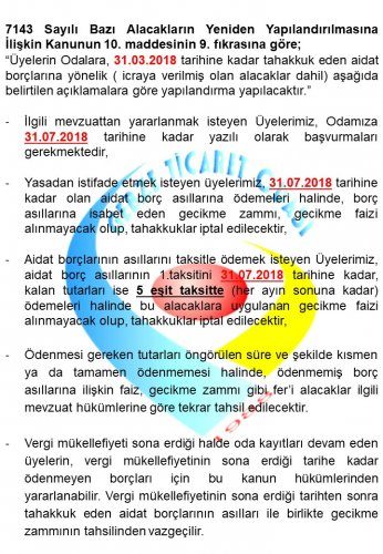 <div>Gebze Ticaret Odası' ndan 7143 Sayılı Kanun Hakkında Bilgilendirme</div>