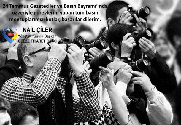 <div>Yönetim Kurulu Başkanımız NAİL ÇİLER, 24 Temmuz Gazeteciler ve Basın Bayramı' nı Kutladı</div>