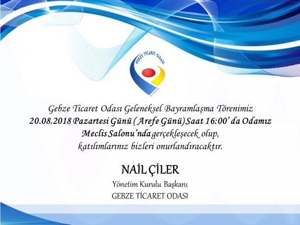 Geleneksel Bayramlaşma Töreni Davetiyesi