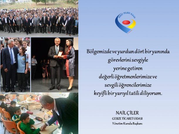 Yönetim Kurulu Başkanımız NAİL ÇİLER Yarıyıl Tatili Dolayısıyla Açıklamada Bulundu