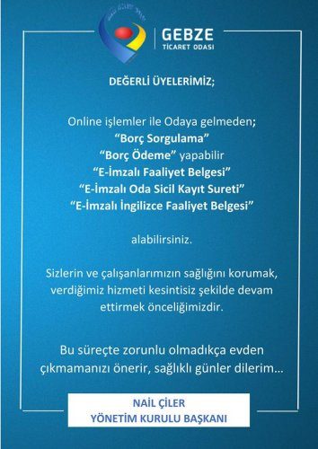 Odaya Gelmeden İşlemlerinizi Yapabilirsiniz