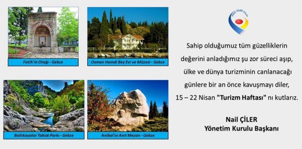 Yönetim Kurulu Başkanımız Nail ÇİLER'in Turizm Haftası Mesajı