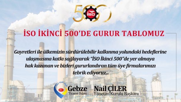İSO İkinci 500’de gurur tablomuz: 46 üyemiz listeye girdi